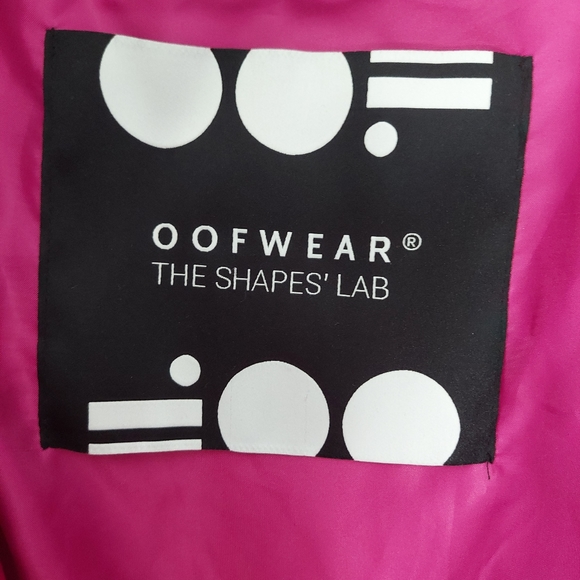 Oofwear The Shapes' Lab Fuchsia Pink Puffer Jacket Women's Size 14 BNWT - Picture 6 of 16